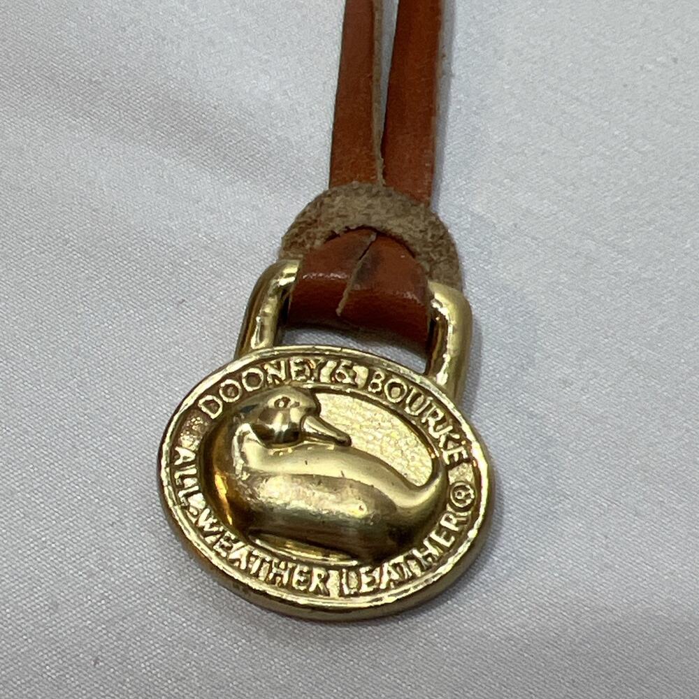 Vintage DOONEY & BOURKE Brass Duck Fob Replacement Bag Charm Hang Tag